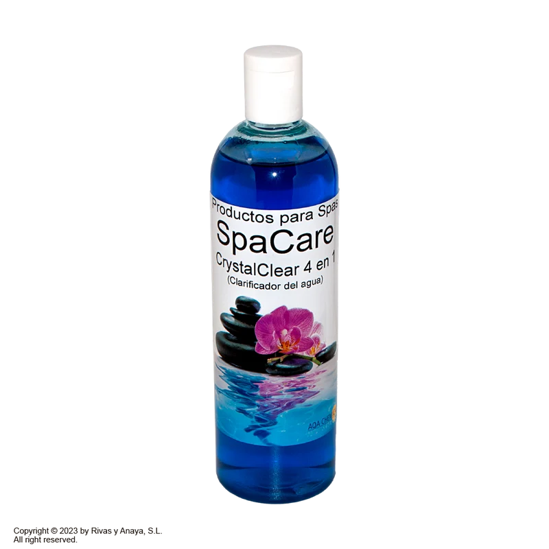Clarificador Crystal Clear "4 en 1". Botella de 500 c.c. AQAchemicals.