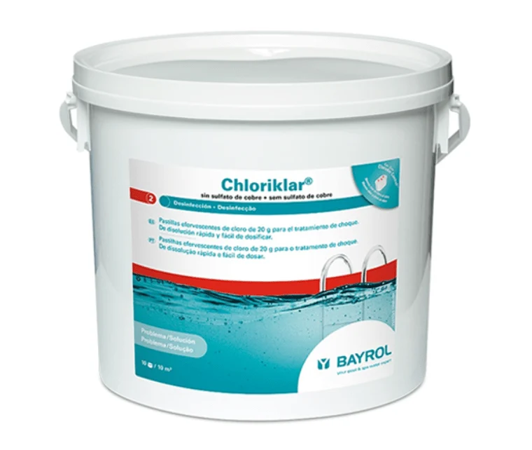 Chloriklar ClorShock efervescente em pastilha 5Kg