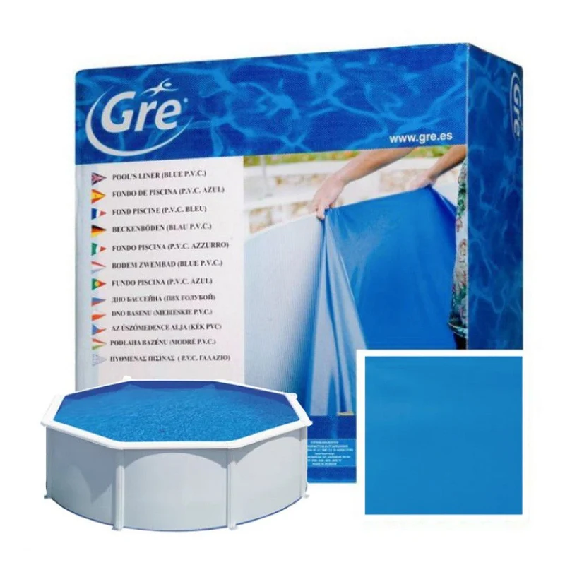 Gre - Liner para piscina de acero redonda de 132 CM de altura