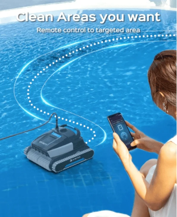 Robot Aspirador E-TRON C20 by WYBOT limpa fundos electrico automatico