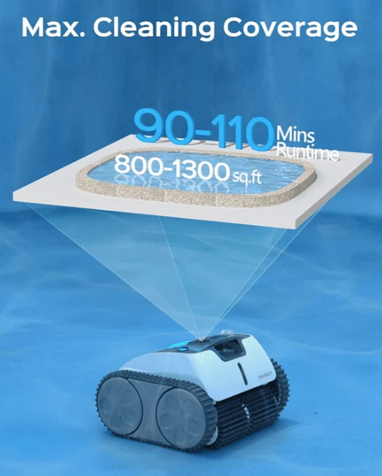 Robot Aspirador E-TRON GENIUS i20 by WYBOT a bateria sem fios