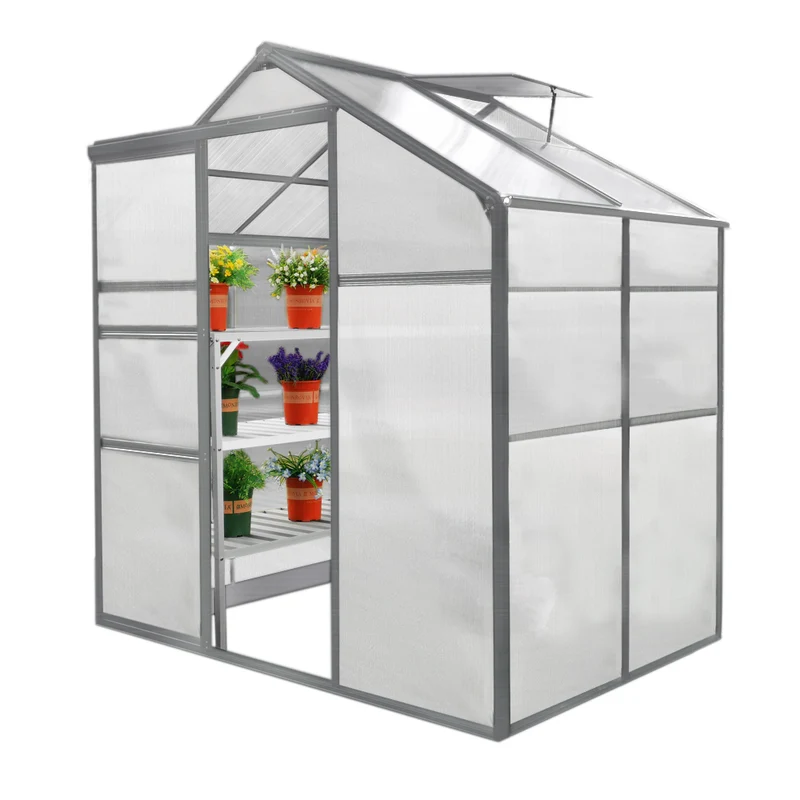 Serre de Jardin 1,8 m x 1,2 m & 2 Étagères Imperméable