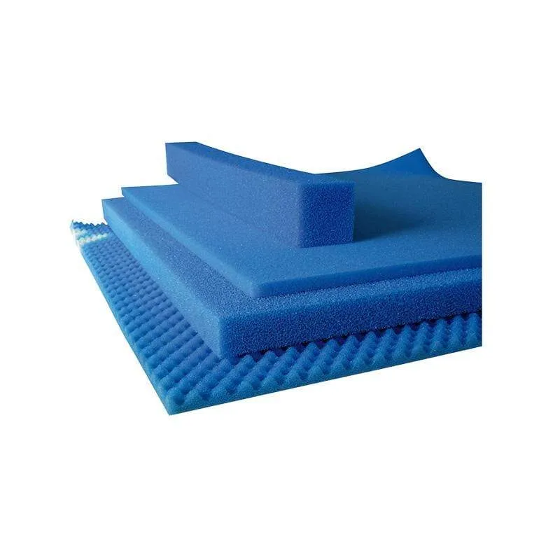 Mousse de filtration bleu 100 x 100 x 2CM - Large maille