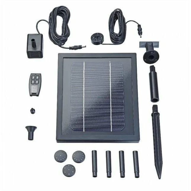 PondoSolar 250 Control - Kit solaire jeu d'eau pour fontaine - Pontec