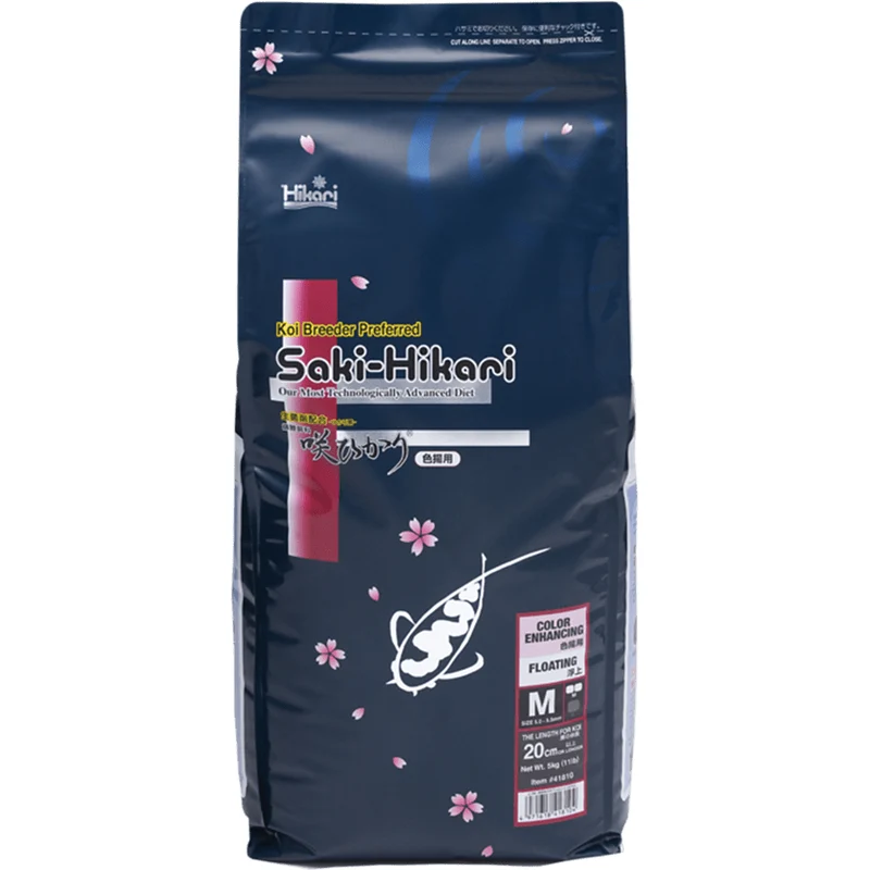 Saki-Hikari Color - Medium 5kg - Aliment quotidien professionnel pour améliorer les couleurs