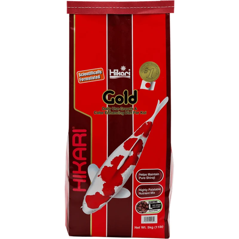 Hikari Gold - Large 5kg - Aliment quotidien améliorant couleur et croissance