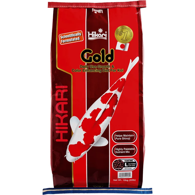 Hikari Gold - Large 10kg - Aliment quotidien améliorant couleur et croissance