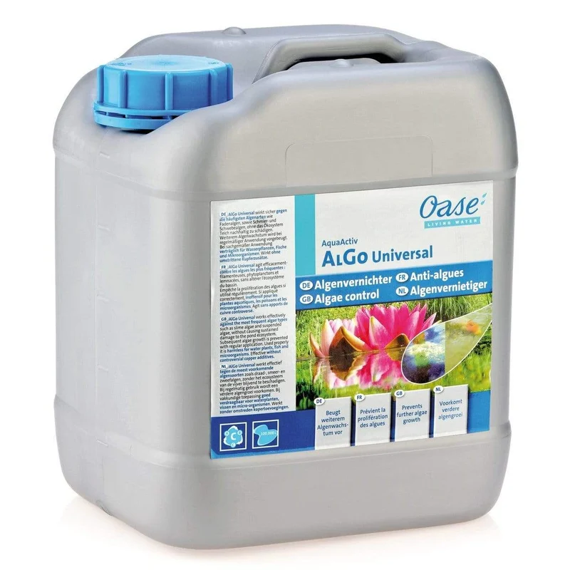 AquaActiv AlGo Universal 5litres - Elimine et prévient les algues - Oase - Remplacé par Algo Direct 5L