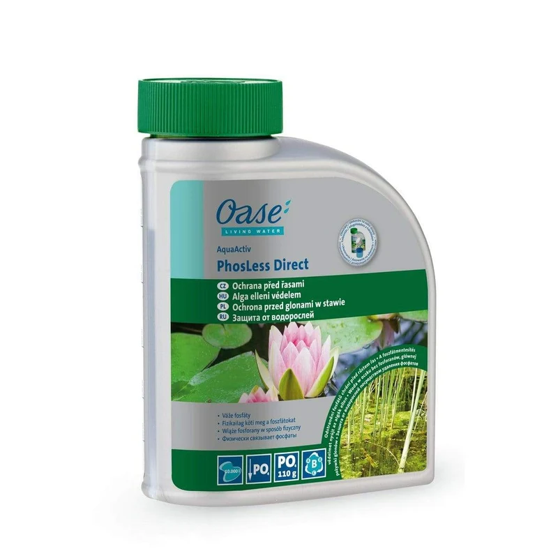 AquaActiv PhosLess Direct 500ml - Elimine le phosphate de l'eau et réduit la croissance des algues - Oase
