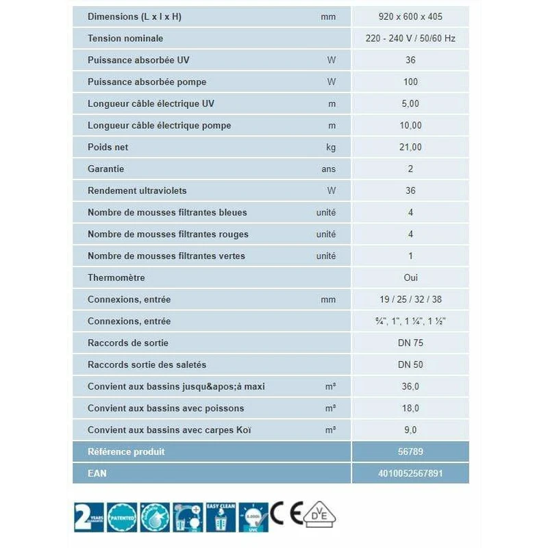 BioSmart Set 36000 - Kit complet de filtration - Oase Living Water