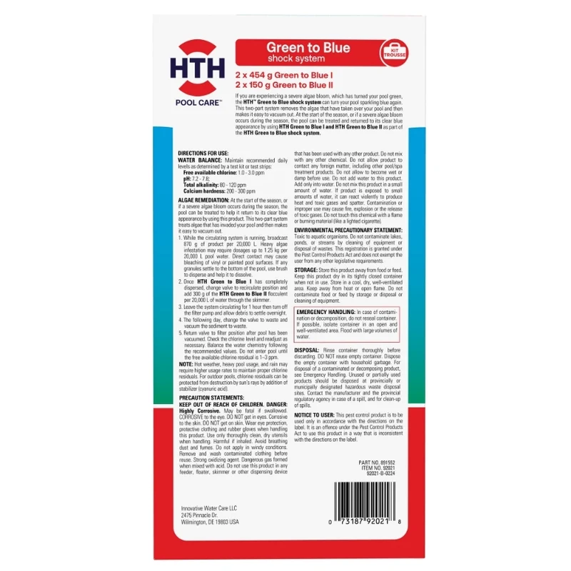 HTH™ Green to Blue Shock Treatment Kit