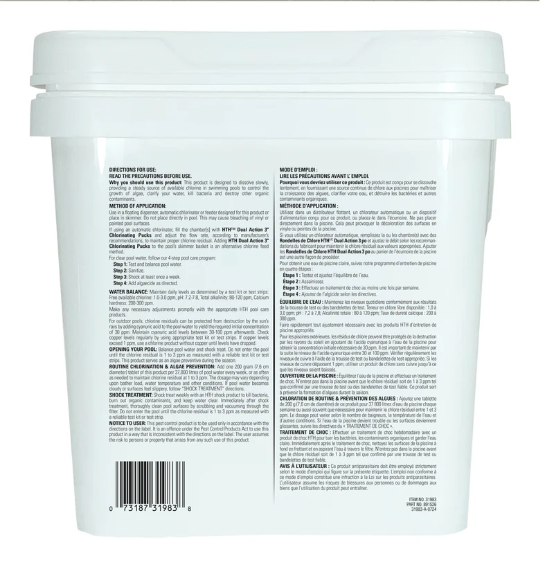 HTH™ Pool Care Dual Action 3" Chlorinating Pucks