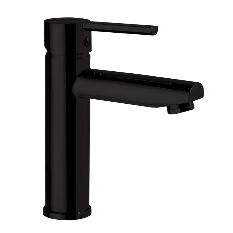 Ramon Soler - Grifo de lavabo monomando Drako apertura en frío negro mate