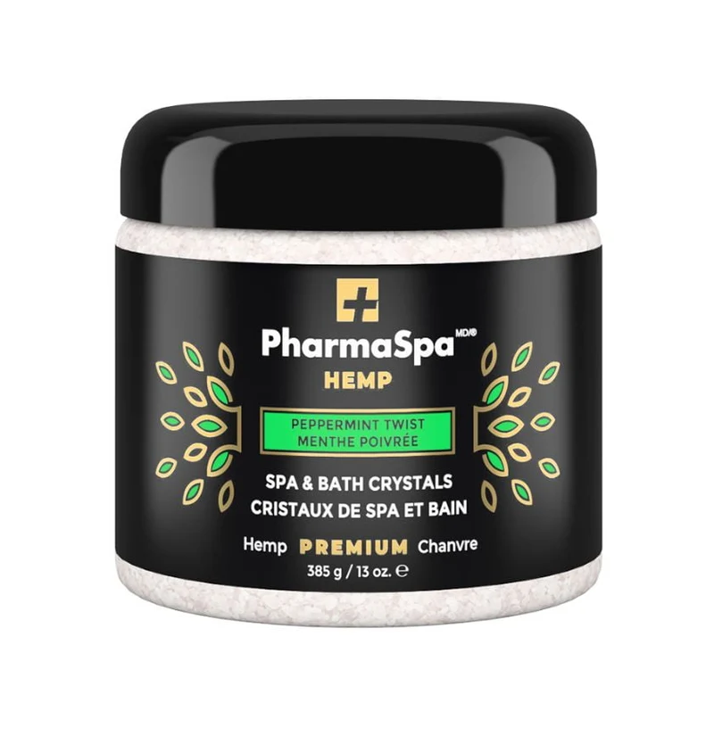 Cristaux PharmaSpa Chanvre MENTHE POIVRÉE pour spa – 385 g
