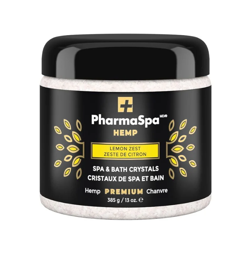 Cristaux PharmaSpa Chanvre ZESTE CITRON pour spa – 385 g