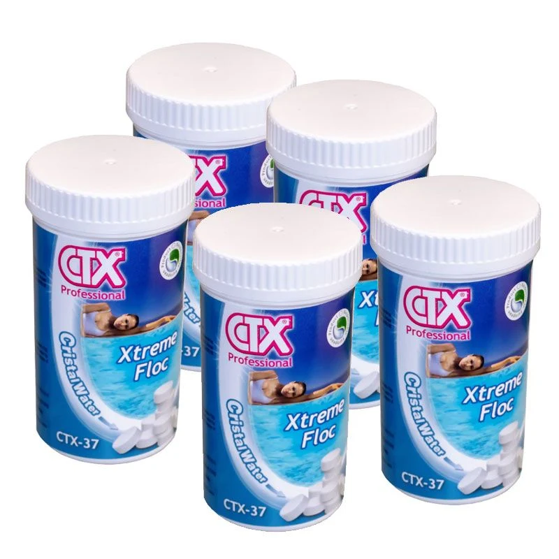 Pack 5 envases Xtreme Floc floculante tabletas 20 g. CTX-37