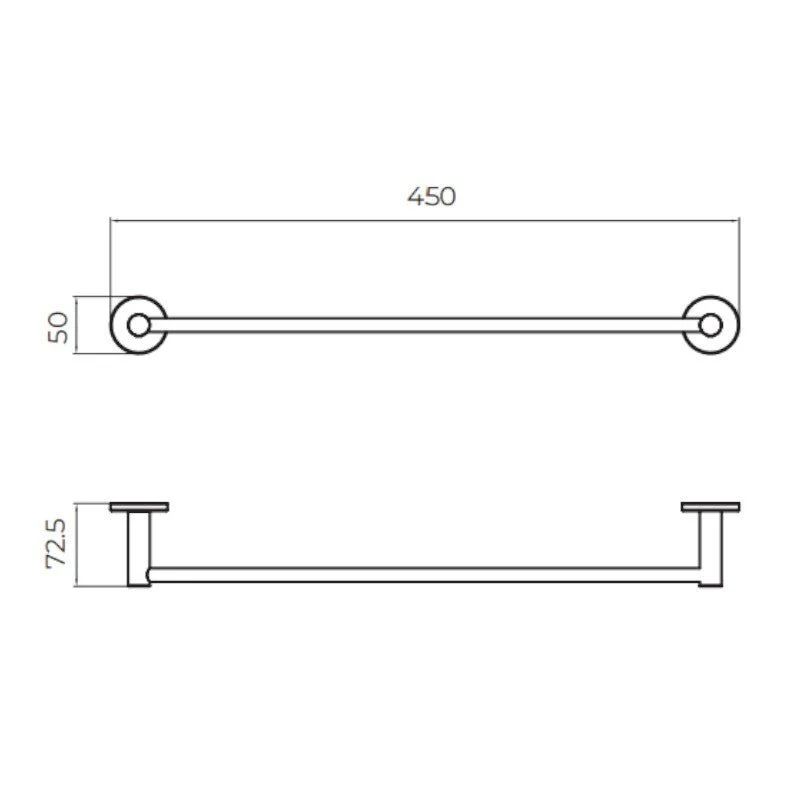 Imex - Toallero barra 40 cm Essential cromo
