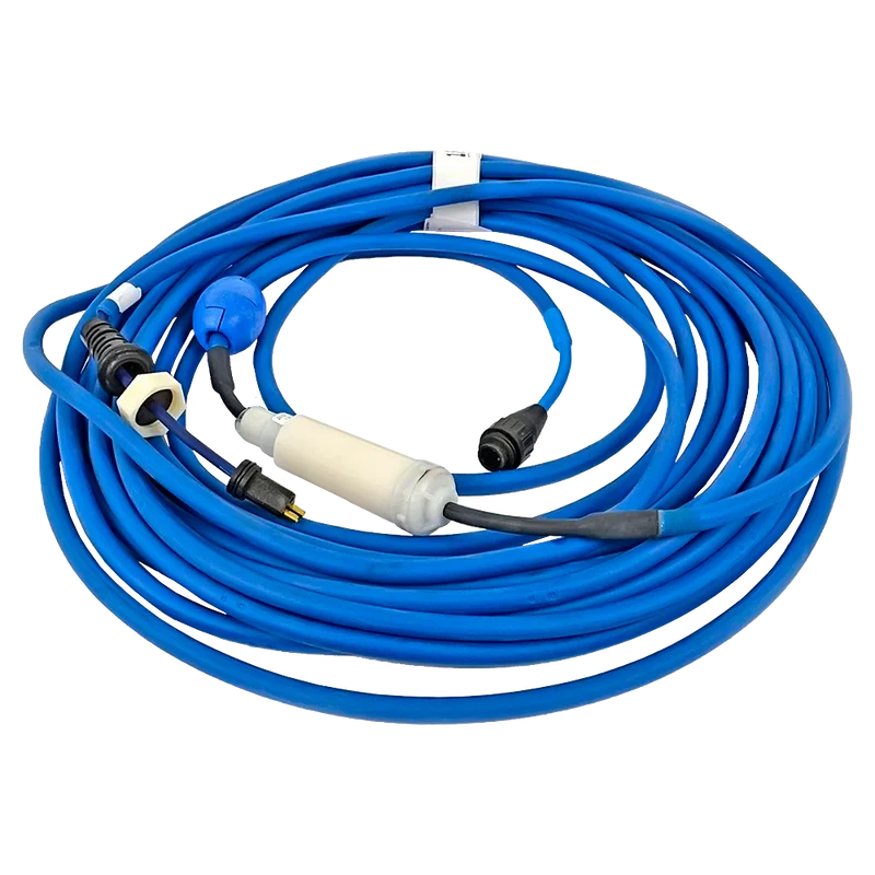 Cable 17 m.-Ø 13 mm., 2 hilos, azul, con Swivel para limpiafondos Dolphin