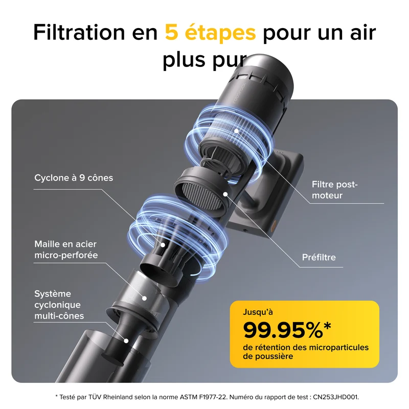 Roborock H60 Ultra aspirateur balai sans fil 3 en 1