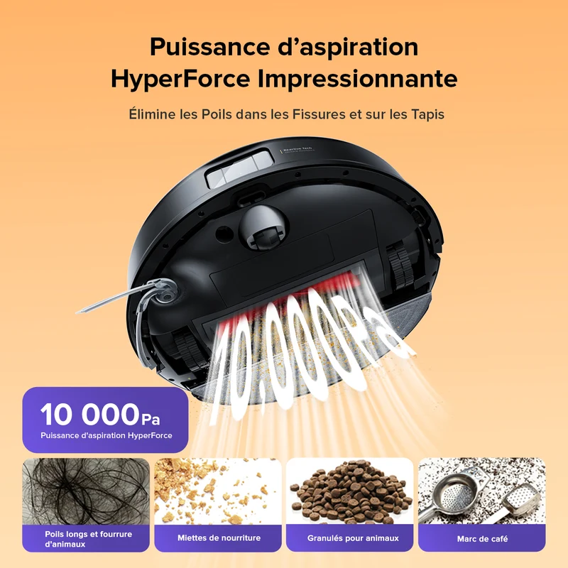 Roborock Q10 S5 Set robot aspirateur laveur de VibraRise 2.0 avec aspiration de 10 000 Pa