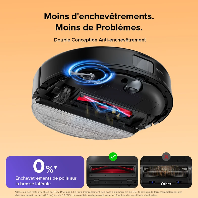 Roborock Q10 S5 Set robot aspirateur laveur de VibraRise 2.0 avec aspiration de 10 000 Pa
