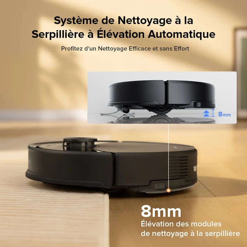 Roborock Q10 S5 Set robot aspirateur laveur de VibraRise 2.0 avec aspiration de 10 000 Pa