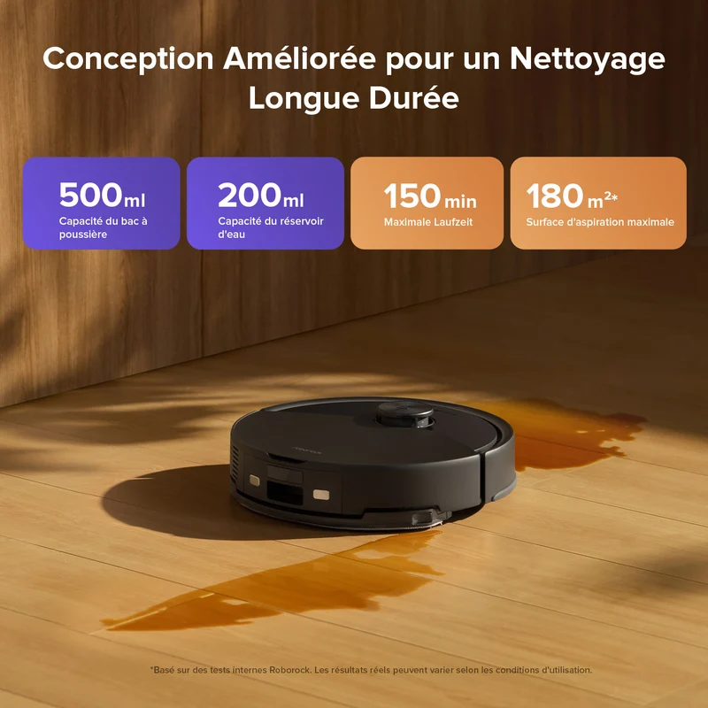 Roborock Q10 S5 Set robot aspirateur laveur de VibraRise 2.0 avec aspiration de 10 000 Pa