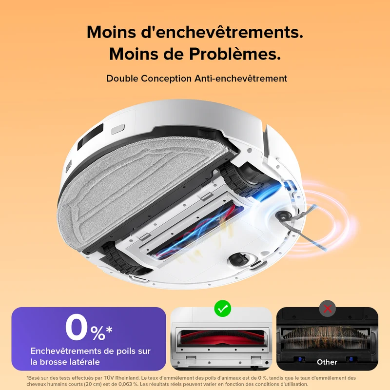 Roborock Q10 S5 Set robot aspirateur laveur de VibraRise 2.0 avec aspiration de 10 000 Pa