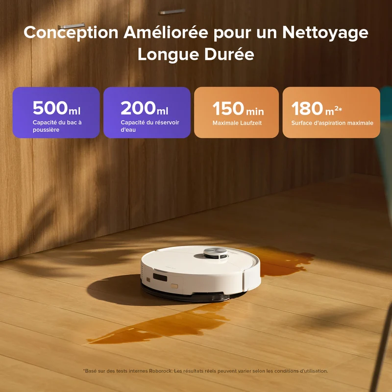 Roborock Q10 S5 Set robot aspirateur laveur de VibraRise 2.0 avec aspiration de 10 000 Pa