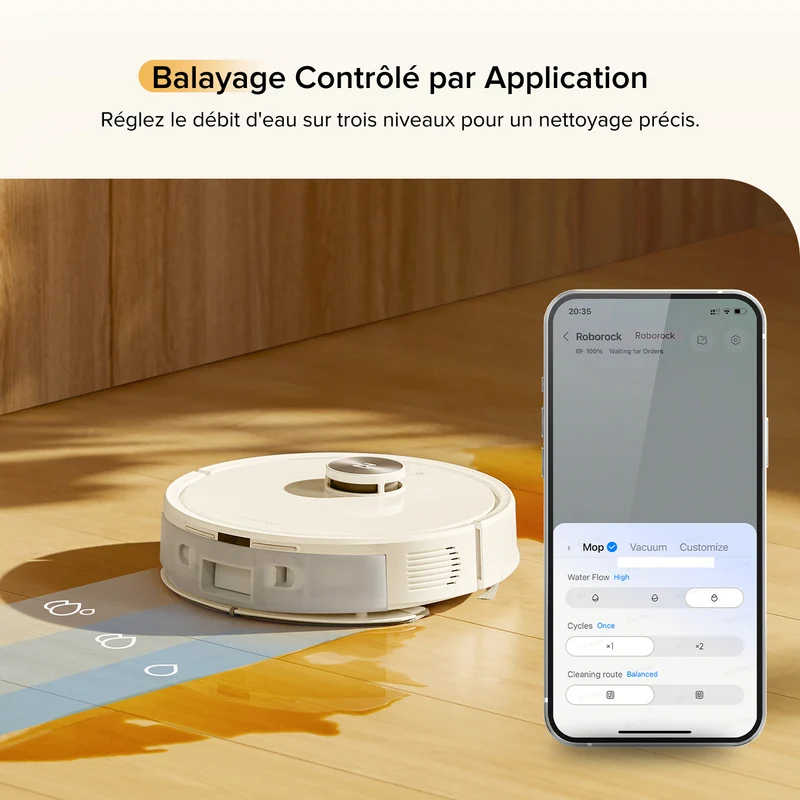 Roborock Q7 M5 Set ( Q7 Max amélioré ) robot aspirateur avec aspiration de 10 000 Pa