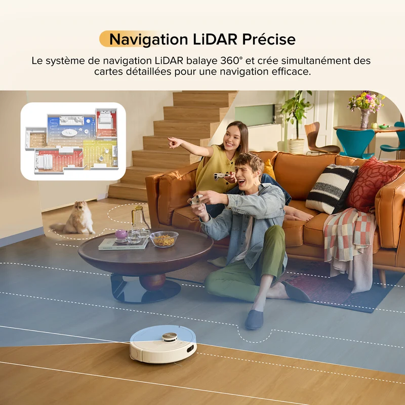 Roborock Q7 M5 Set ( Q7 Max amélioré ) robot aspirateur avec aspiration de 10 000 Pa