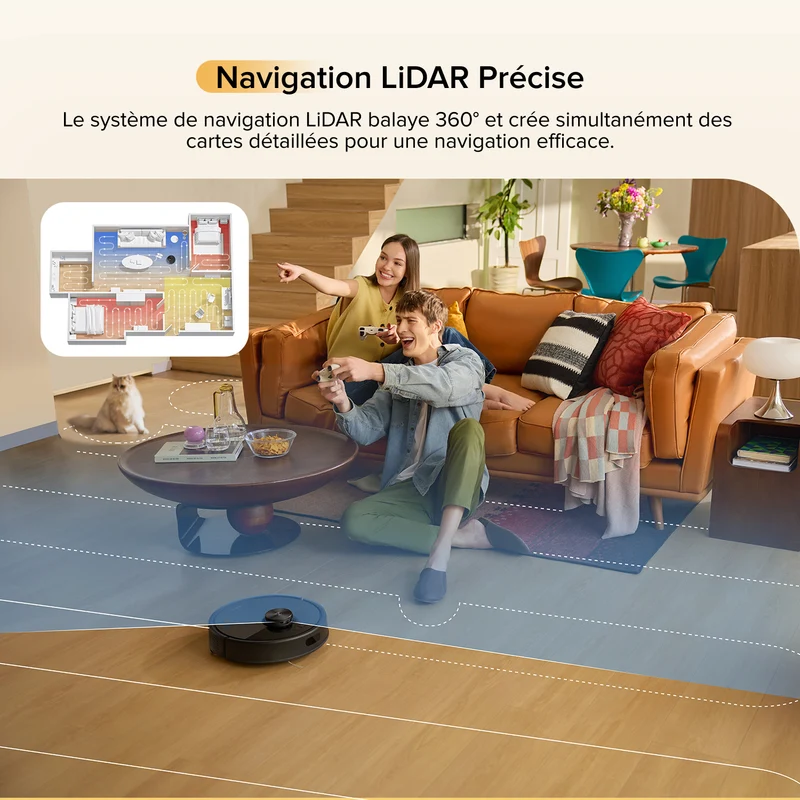 Roborock Q7 M5 Set ( Q7 Max amélioré ) robot aspirateur avec aspiration de 10 000 Pa
