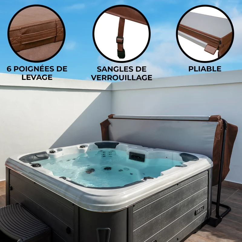 Housse de Spa Jardi - Marron - 220 cm x 220 cm