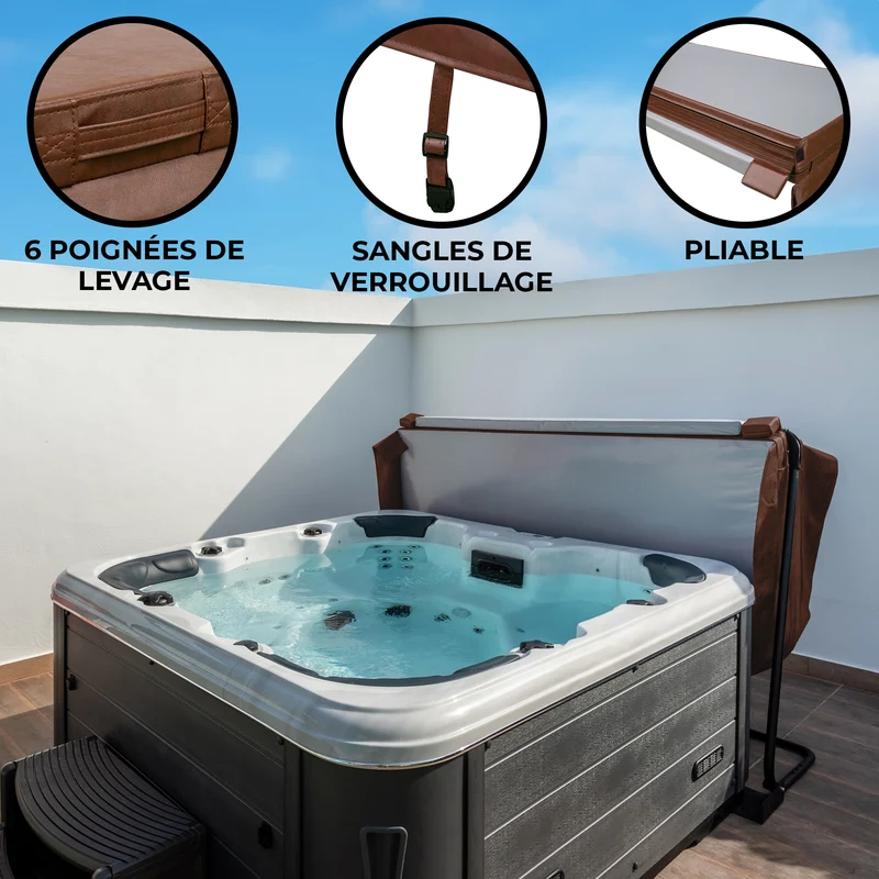Housse de Spa Jardi - Marron - 210 cm x 210 cm