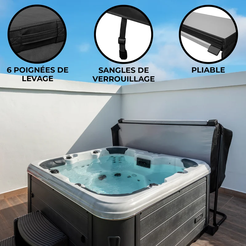 Housse de Spa Jardi - Noir - 200 cm x 200 cm