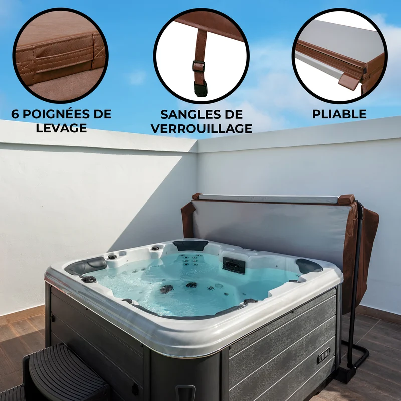 Housse de Spa Jardi - Marron - 200 cm x 200 cm