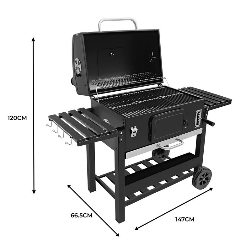 Barbecue au Charbon Fumoir XXL