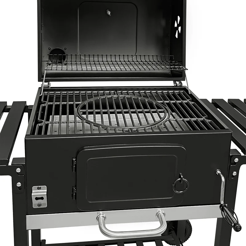 Barbecue au Charbon Fumoir XL avec Bois de Fumage