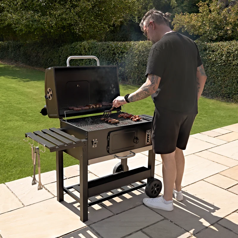 Barbecue au Charbon Fumoir XXL