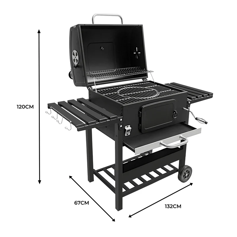 Barbecue au Charbon Fumoir XL
