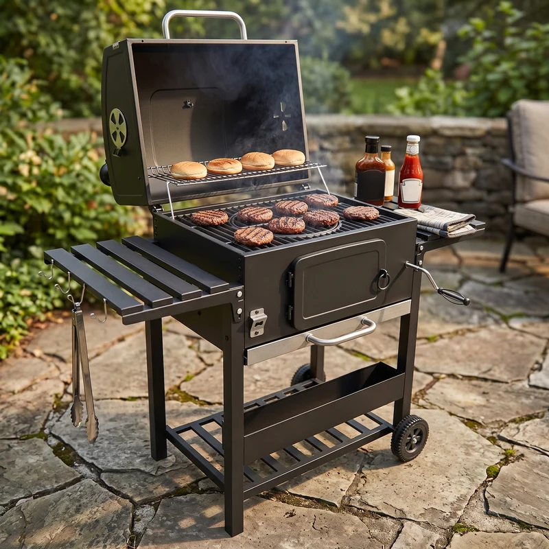 Barbecue au Charbon Fumoir XL