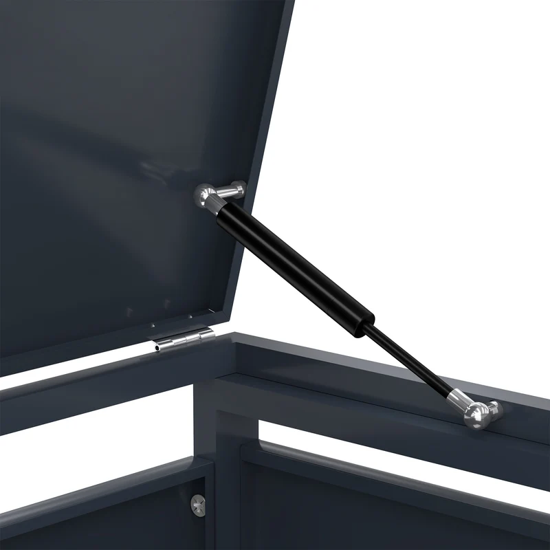 Abri Métallique pour 4 Poubelles à Roulettes - Anthracite