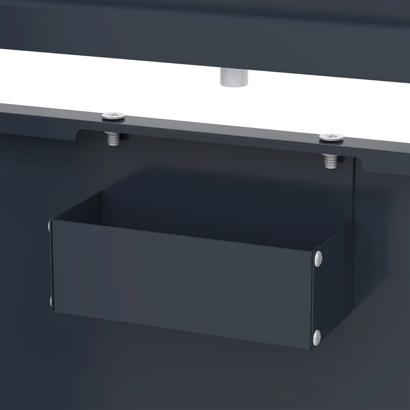 Abri Métallique pour 2 Poubelles à Roulettes - Anthracite