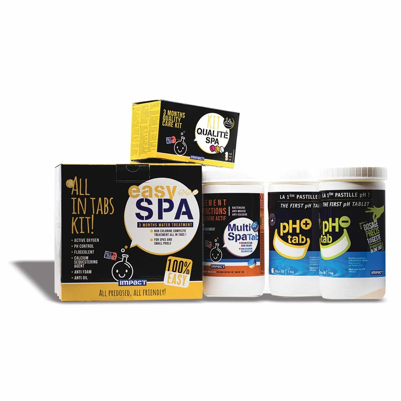 Kit Qualité Spa - contenant 6 pastilles ClariSpa, 4 pastilles CalcTab et 4 pastilles BubbleStop