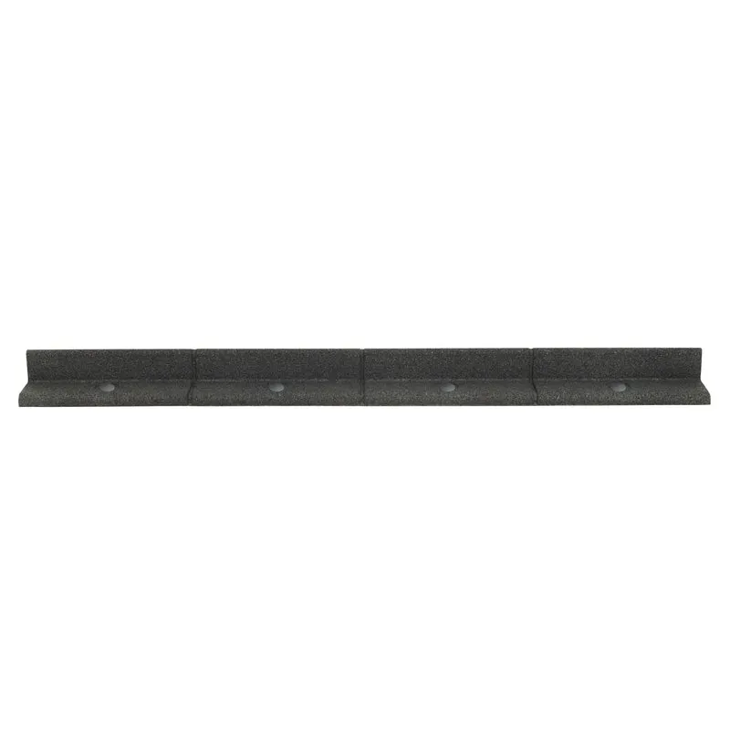 Lot de 24 Bordures de Jardin Flexibles en Caoutchouc 1,2 m & Maillet - Gris