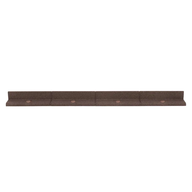 Lot de 10 Bordures de Jardin Flexibles en Caoutchouc 1,2 m & Maillet - Marron