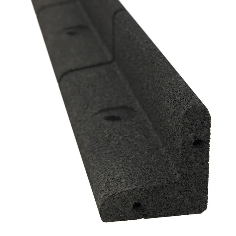 Lot de 20 Bordures de Jardin Flexibles en Caoutchouc 1,2 m & Maillet - Noir