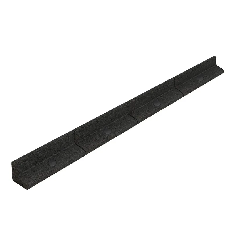 Lot de 46 Bordures de Jardin Flexibles en Caoutchouc 1,2 m & Maillet - Noir