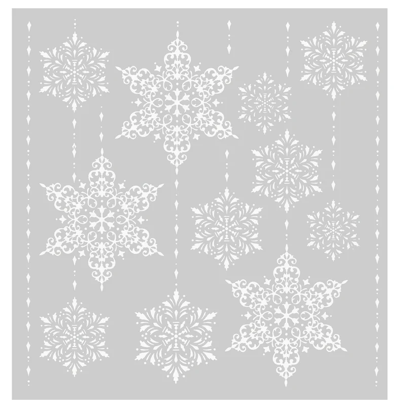 Stickers de Noël vitre à paillettes 0,1x30,5x31,5 cm