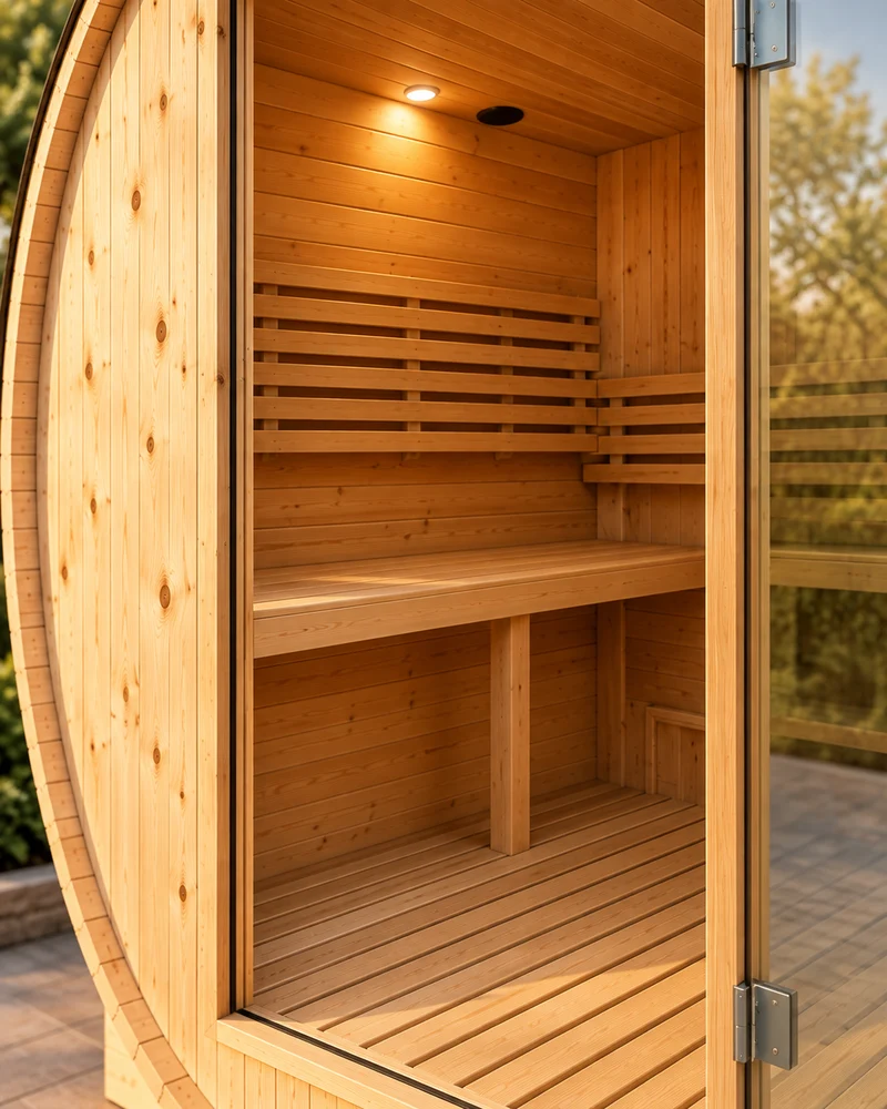 Sauna Barril Exterior Jardín 3-4 Personas
